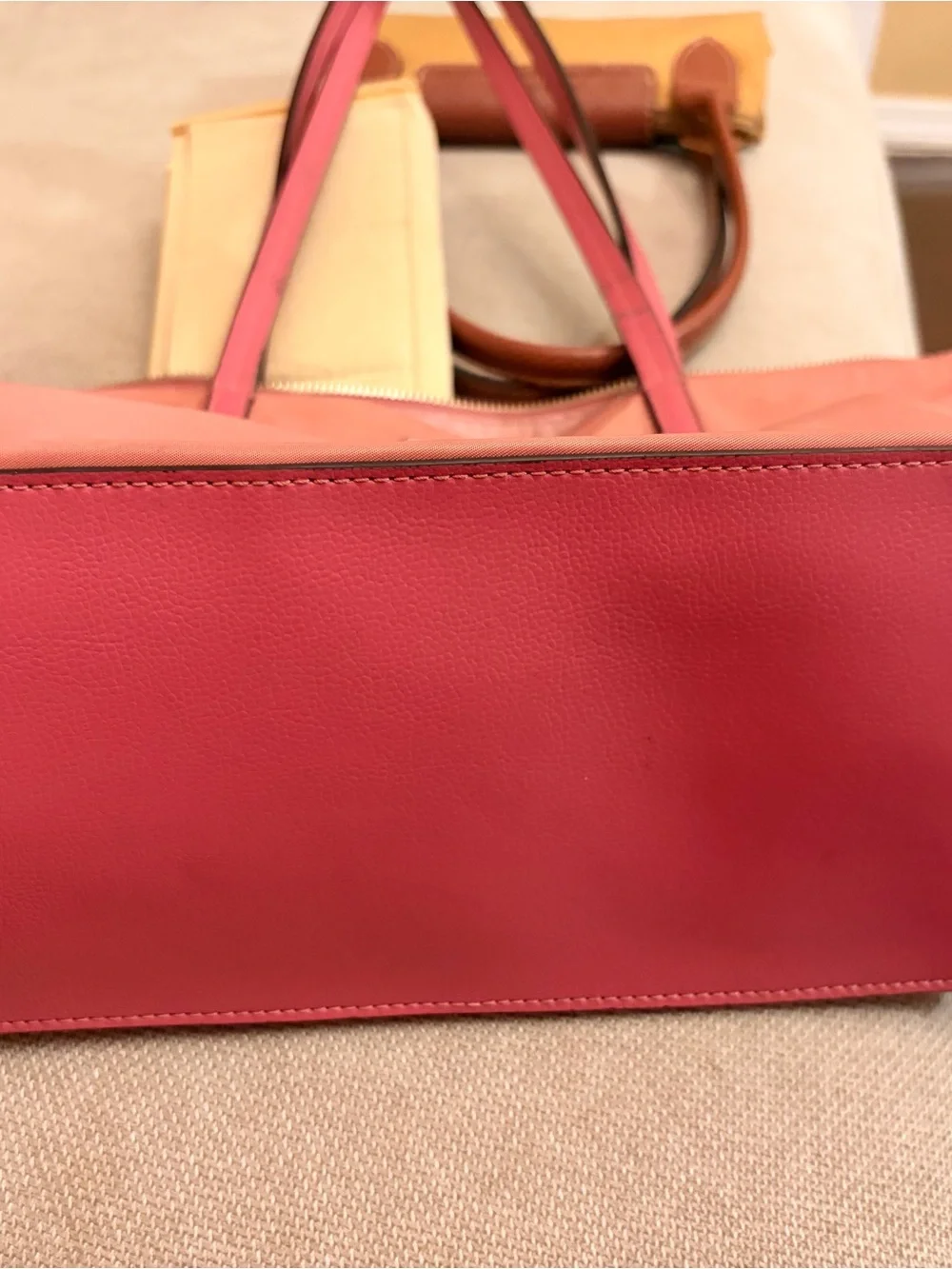 kate spade Pink Nylon Tote with Gold Hardware